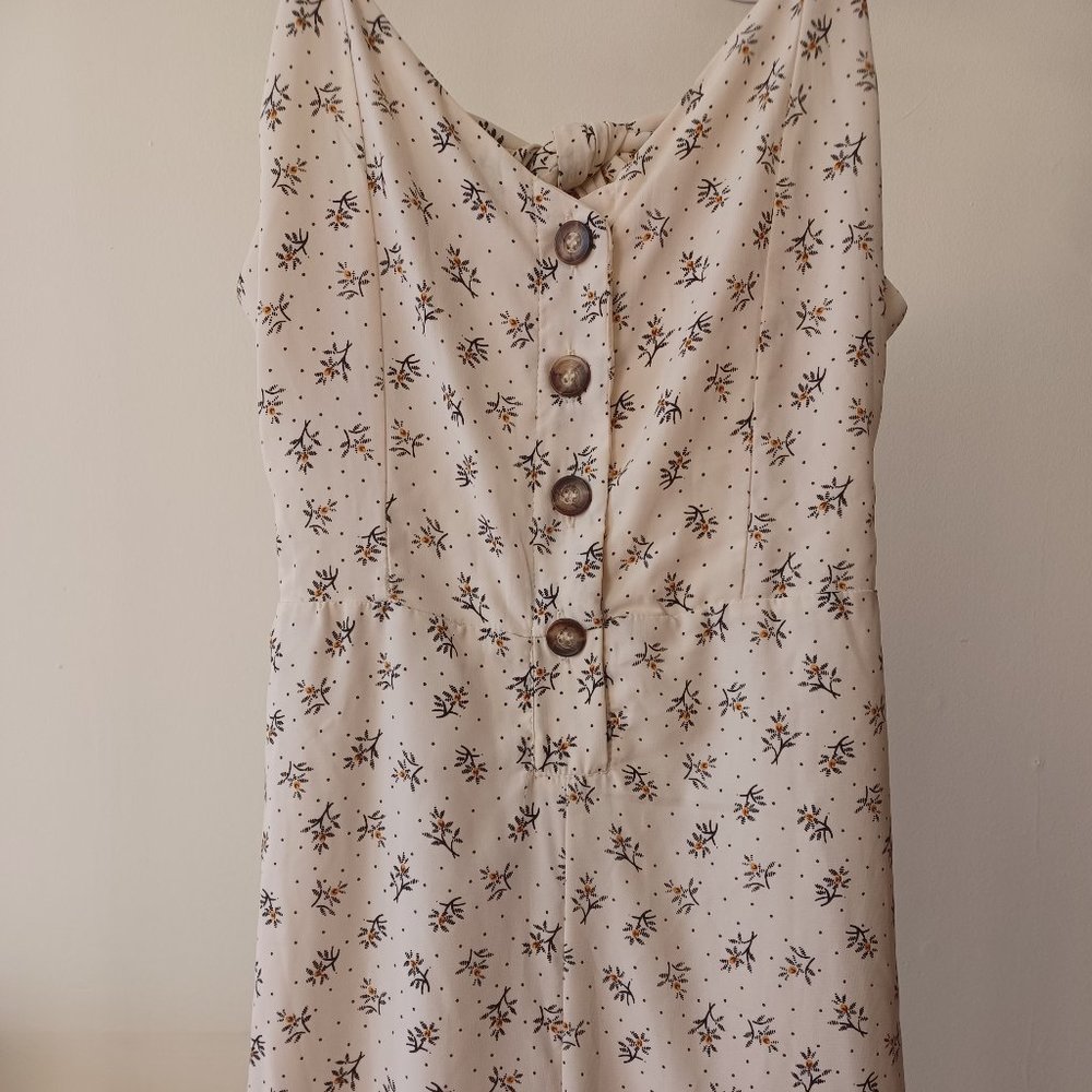 Wide Leg Floral Jumpsuit